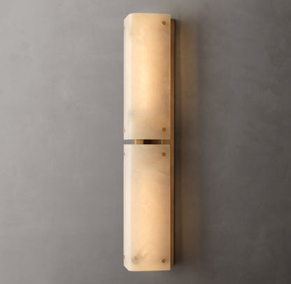 Reynard Alabaster Grand Wall Light, Bathroom Wall Sconce, detail 14
