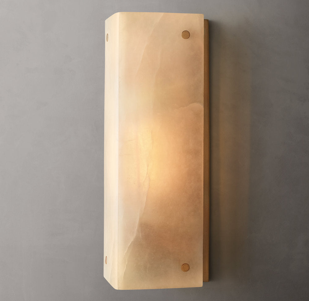 Reynard Alabaster Sconce - Tianguang Alabaster Lighting