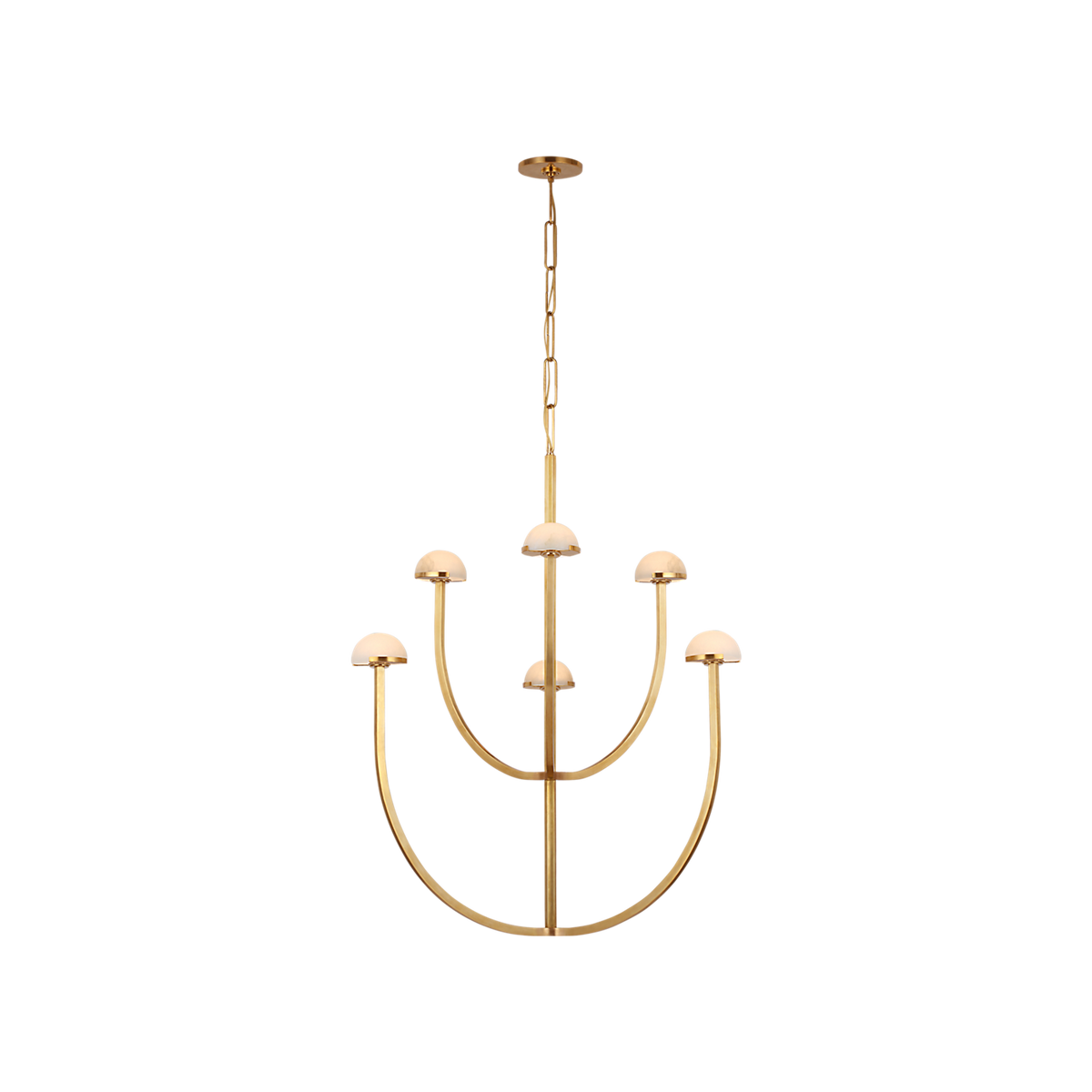 Pedra Large Two-Tier Alabaster Chandelier - Tianguang Alabaster Lighting