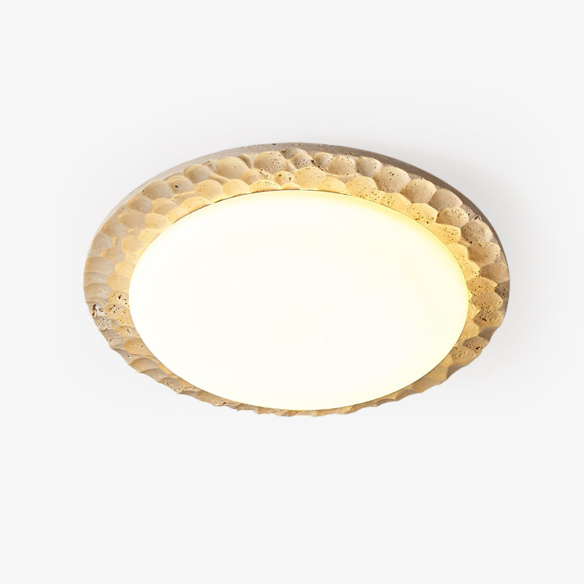 Petra Travertine Ceiling Light - Tianguang Alabaster Lighting