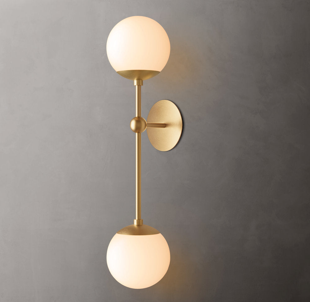 Cirque Double Wall Light, Bedroom Wall Sconce, detail 3