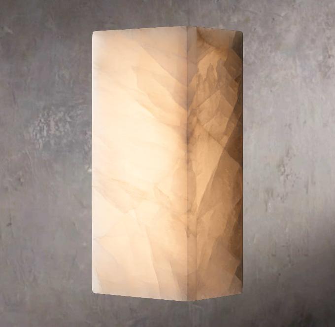 Rivages Lueur Calcite Wall Sconce - Tianguang Alabaster Lighting