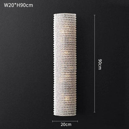 Bergamo Crystal Wall Light, Bedroom Wall Sconce, detail 7