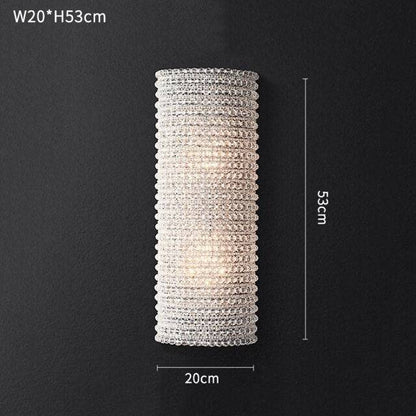 Bergamo Crystal Wall Light, Bedroom Wall Sconce, detail 8