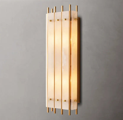 San Marco Alabaster Grand Box Sconce, Bedroom Wall Sconce, detail 17