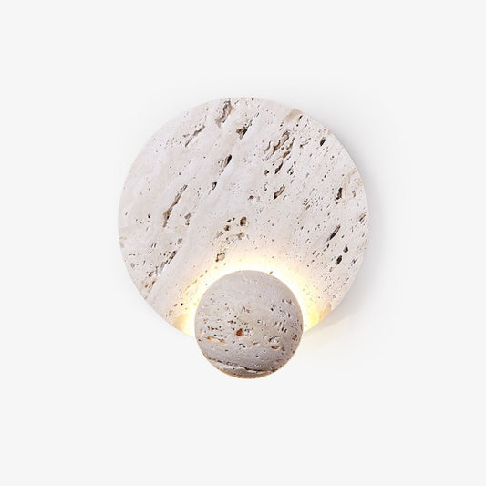 Luna Travertine Sconce - Tianguang Alabaster Lighting
