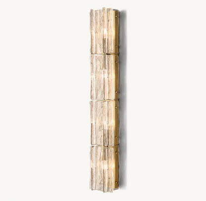 Lattice Clear Glass Grand Wall Light, Bedroom Wall Sconce, detail 7