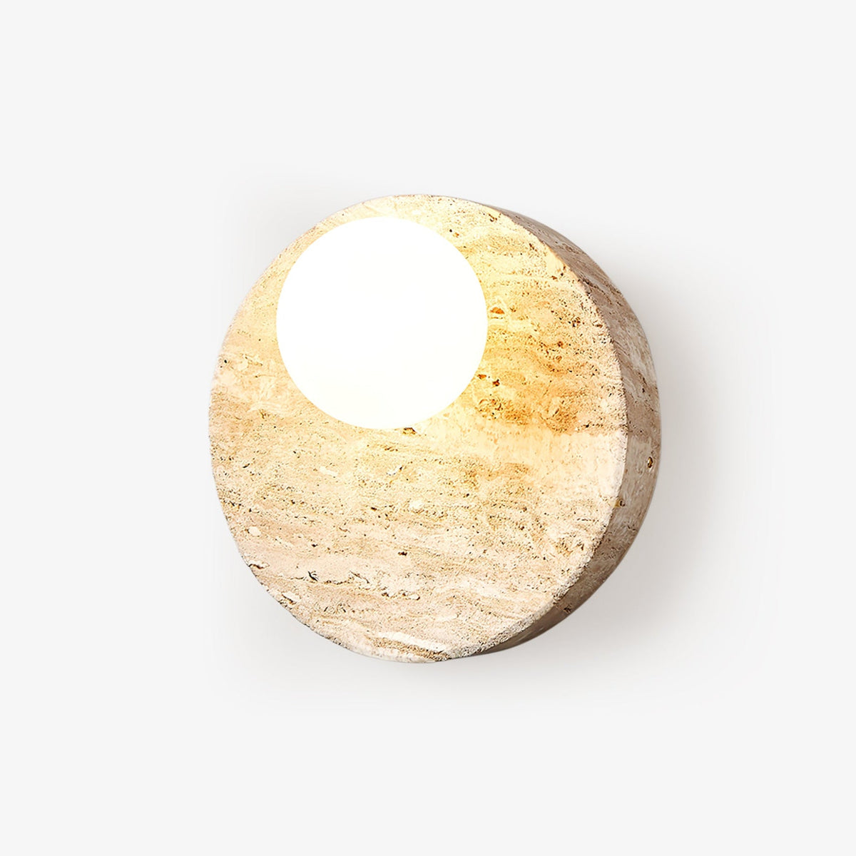 Sorella Travertine Sconce - Tianguang Alabaster Lighting