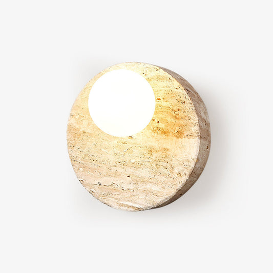Sorella Travertine Sconce - Tianguang Alabaster Lighting