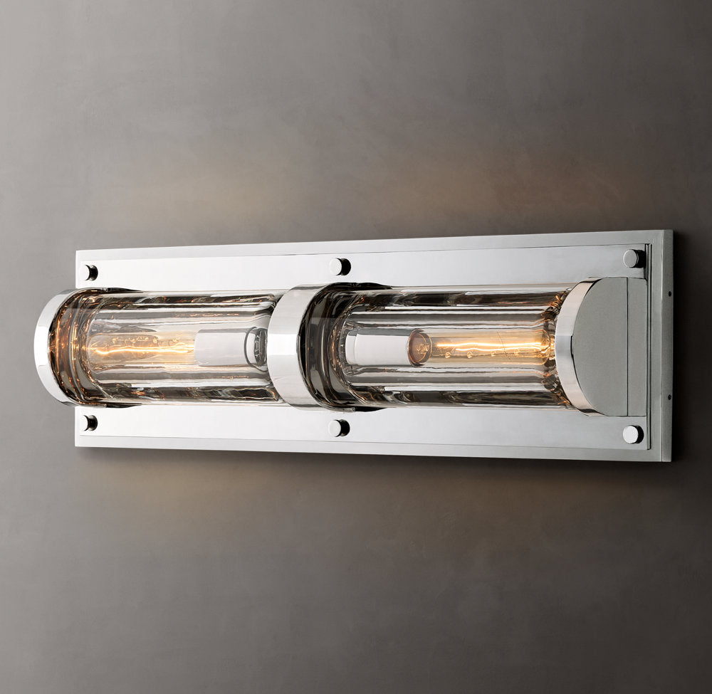 Savile Circular Linear Sconce, Bathroom Wall Sconce, detail 18