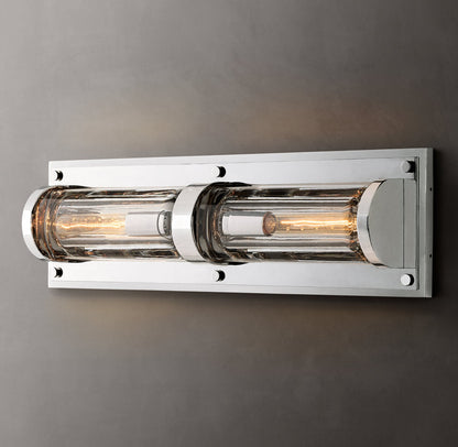Savile Circular Linear Sconce, Bathroom Wall Sconce, detail 18