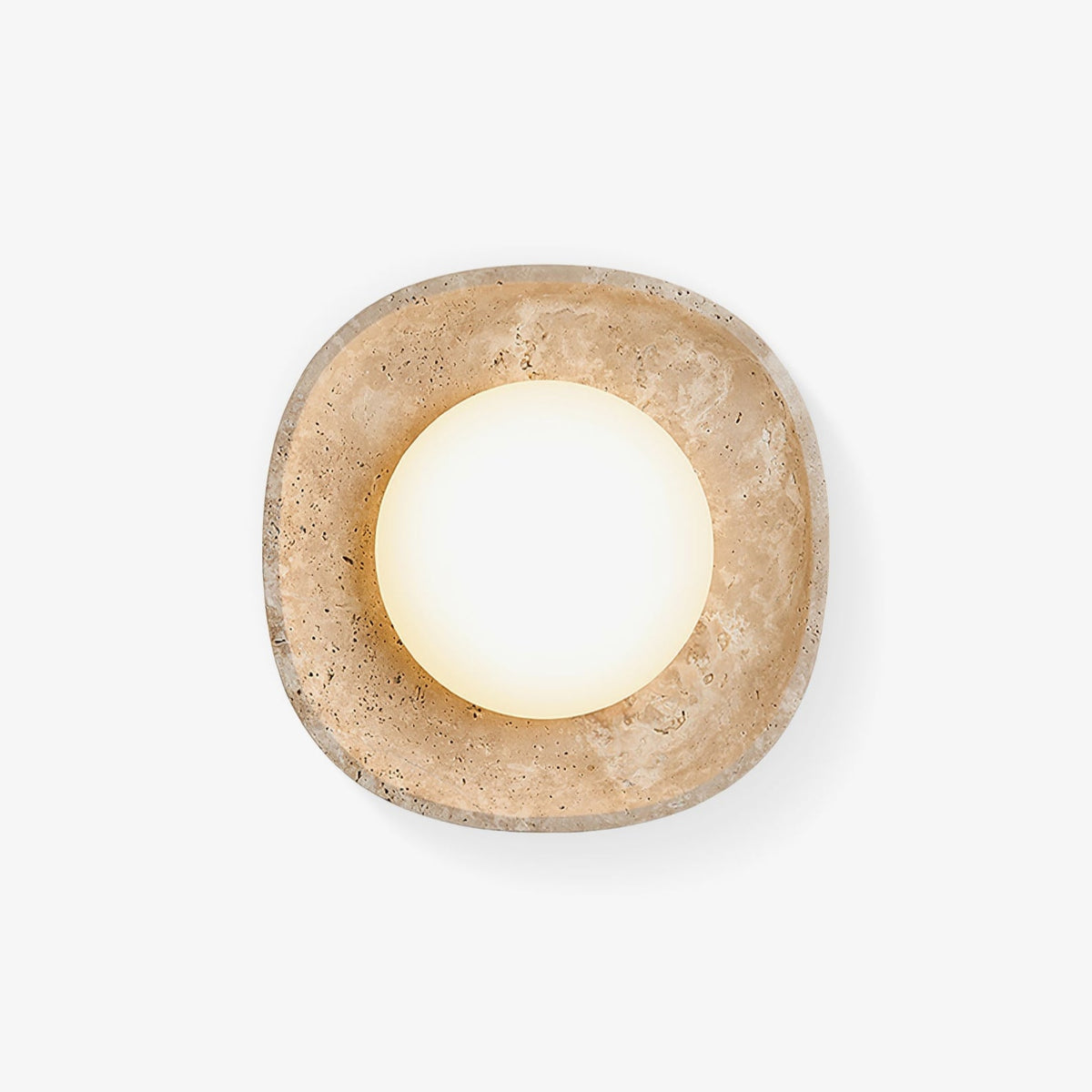 Lunara Fossil Travertine Wall Light - Tianguang Alabaster Lighting