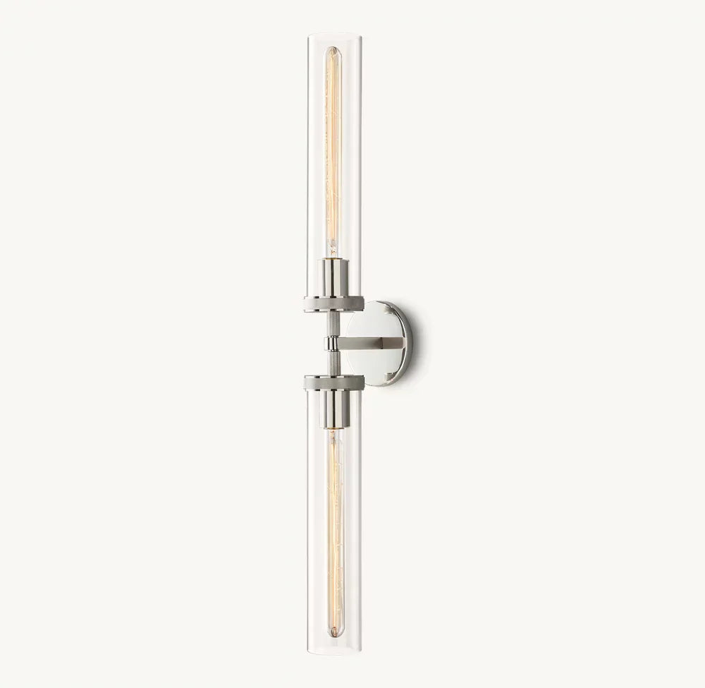 Lambeth Knurled Grand Linear Wall Light, Bathroom Wall Sconce, detail 16