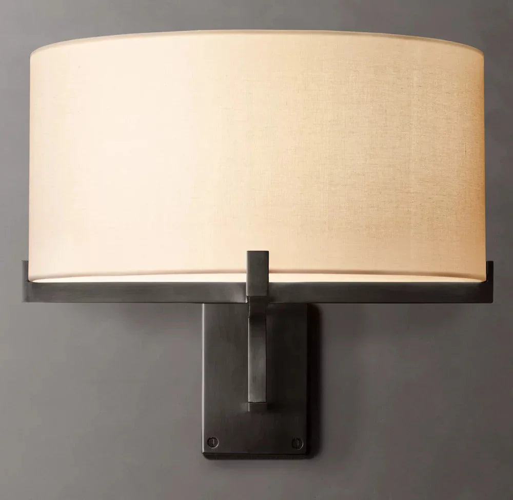 Pauillacs Drum Shade Swing-Arm Wall Light, Plug-In Wall Sconce, detail 9