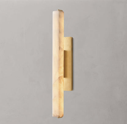 Audubon Alabaster Single Wall Light, Hardwired Wall Sconce, detail 3