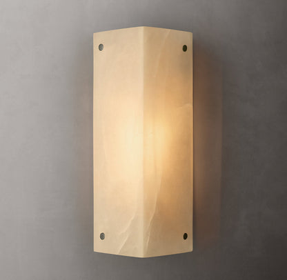 Reynard Alabaster Wall Light, Bathroom Wall Sconce, detail 7