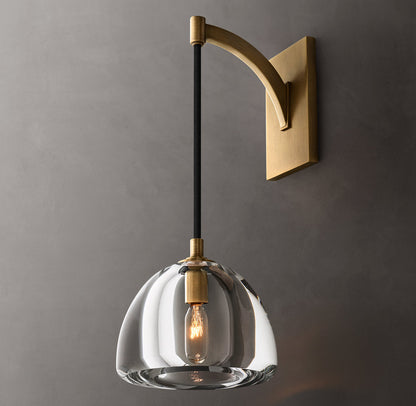 Hemisphere Wall Light, Bathroom Wall Sconce, detail 4