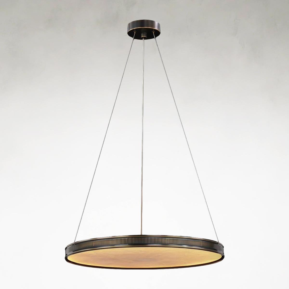 Soleils 32 inch Ceiling Natural Stone Chandelier Light, Large - Tianguang Alabaster Lighting