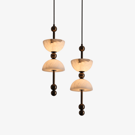 Duo Alabaster Pendant Lamp - Tianguang Alabaster Lighting