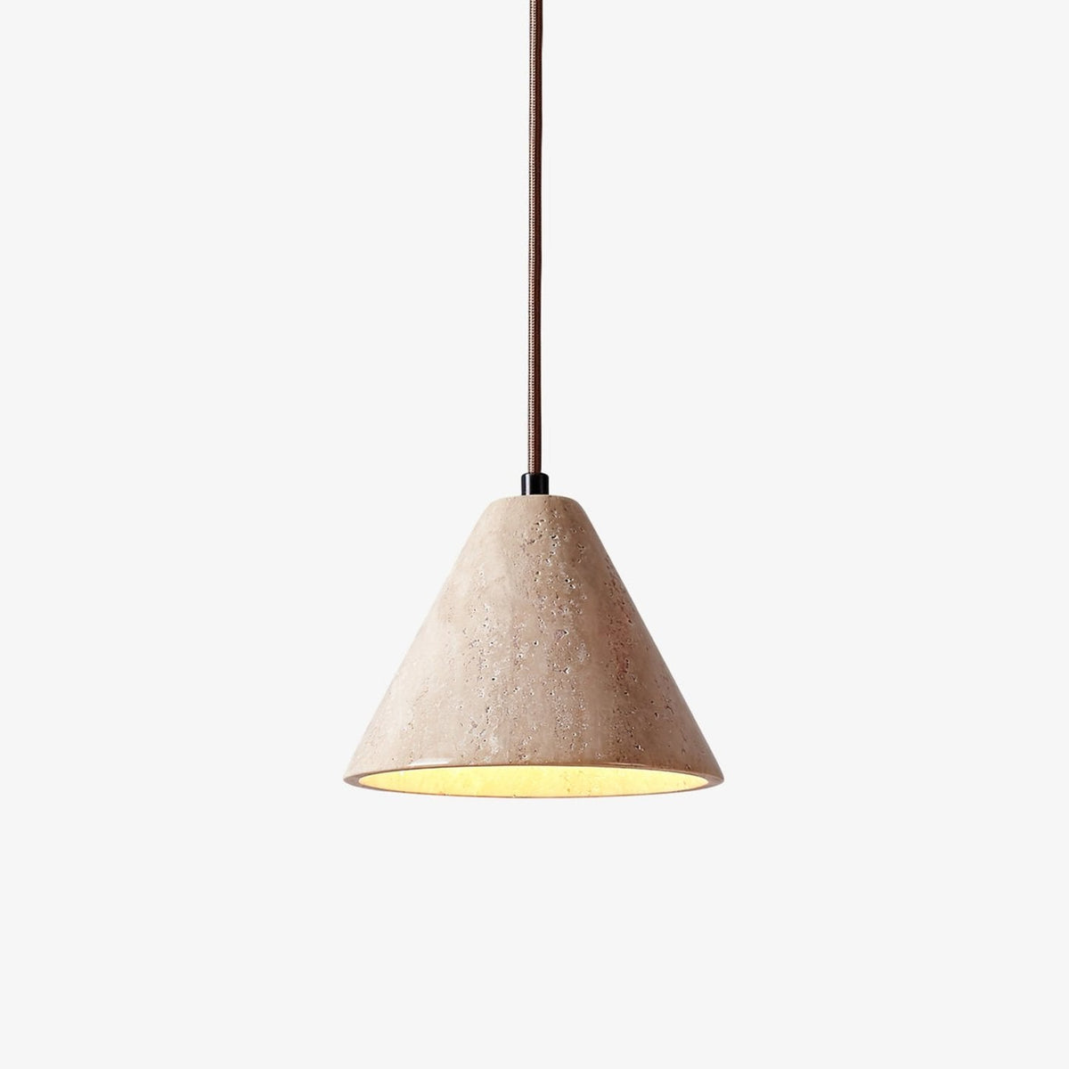 Olivia Tapered Travertine Pendant Lamp - Tianguang Alabaster Lighting