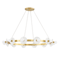Austen Alabaster Chandelier 40 in W x 18 in H - Tianguang Alabaster Lighting