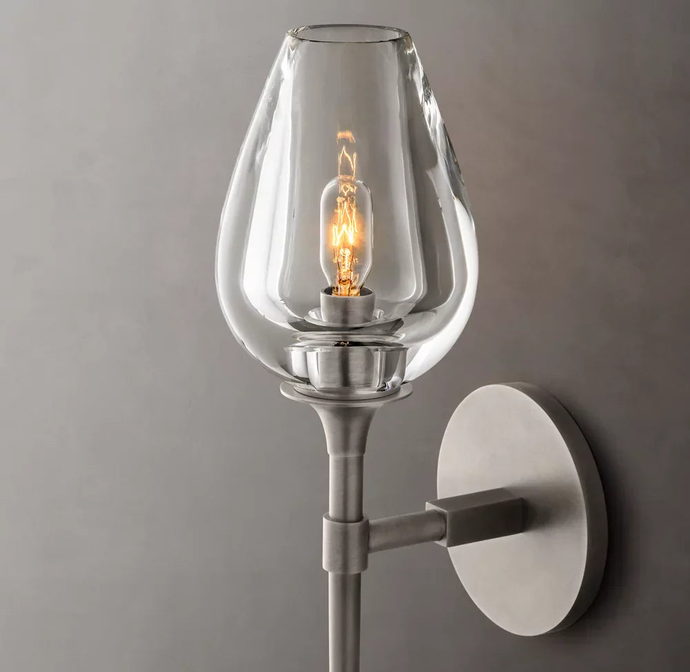 Tulip Grand Wall Light - 5"W x 7"D x 24"H, Bathroom Wall Sconce, detail 16