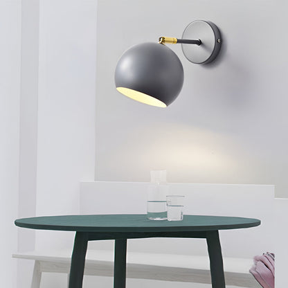 Adjustable Hemispherical Nordic Plug-In Wall Light, Plug-In Wall Sconce, detail 3