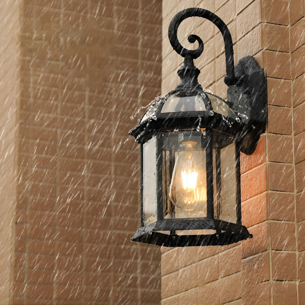 Double-layer Waterproof Glass E26 Vintage Wall Light, Wall Sconce, detail 6