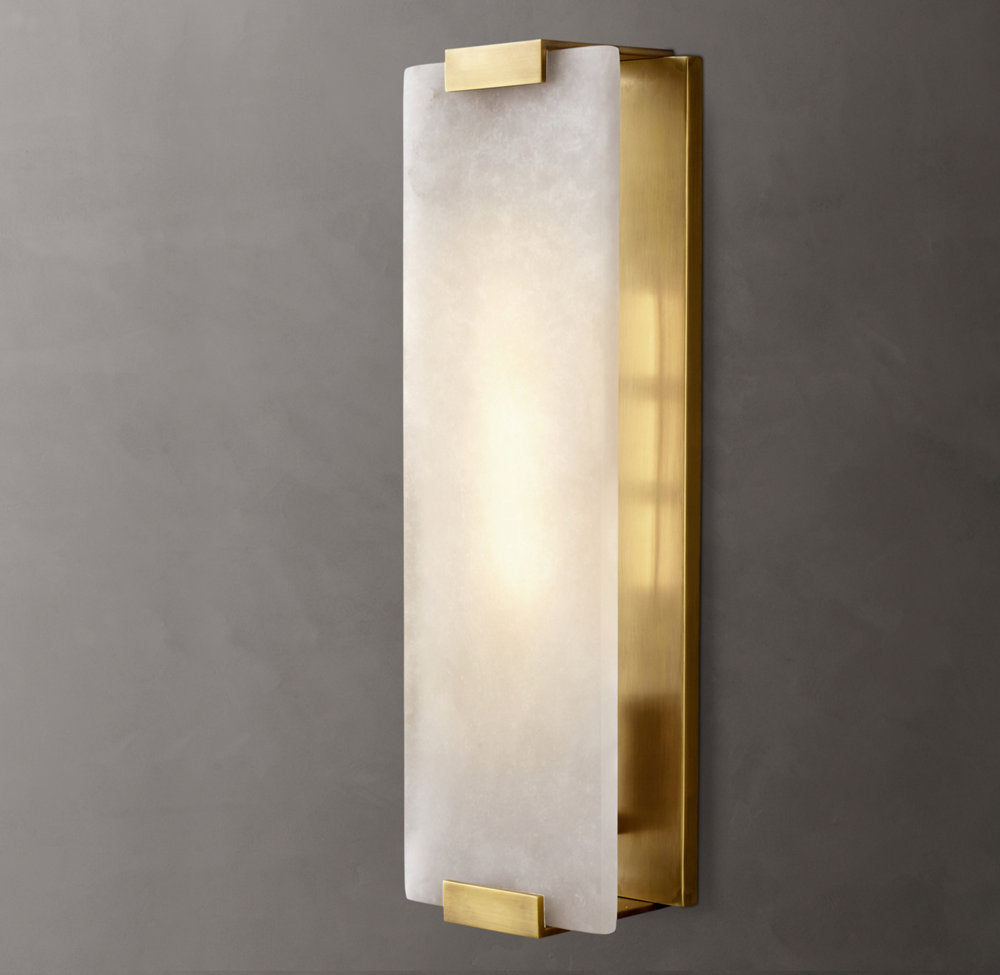 Hand-Carved Alabaster Grand Sconce - Tianguang Alabaster Lighting