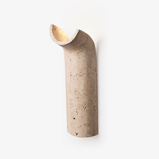 Cove Rise Travertine Wall Sconce - Tianguang Alabaster Lighting