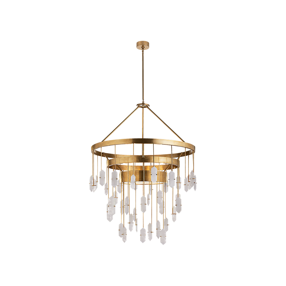 Halcyon Large Three Tier Alabaster Chandelier - Tianguang Alabaster Lighting