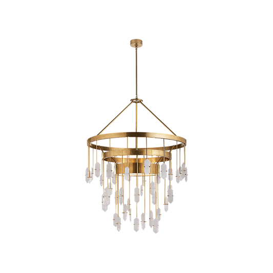 Halcyon Large Three Tier Alabaster Chandelier - Tianguang Alabaster Lighting