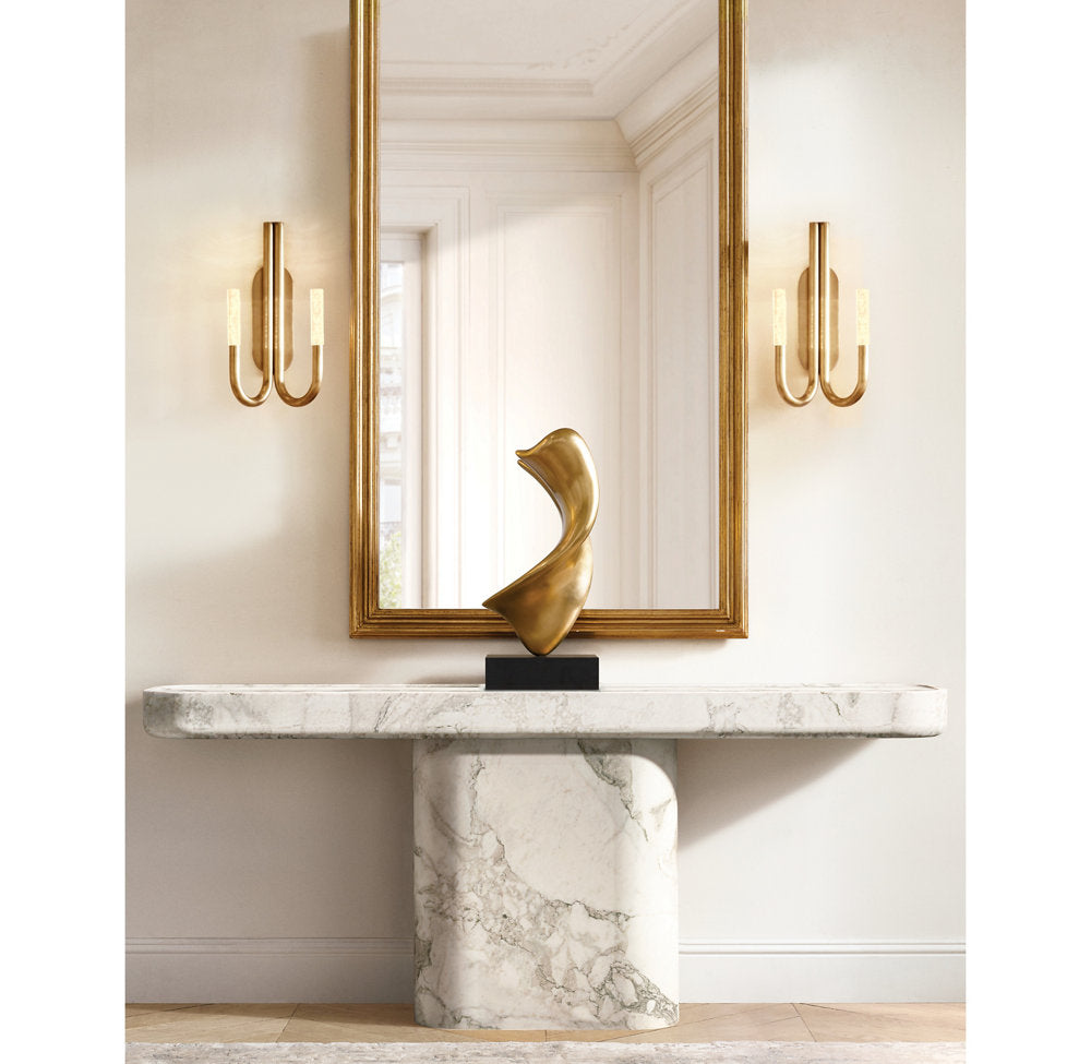 Rousseau Double Wall Light, Bathroom Wall Sconce, detail 7