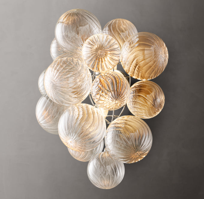 Talia Wall Light - Dimensions Overall: 14 W, Hardwired Wall Sconce, detail 11
