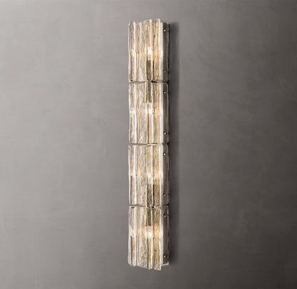 Lattice Clear Glass Grand Wall Light, Bedroom Wall Sconce, detail 2