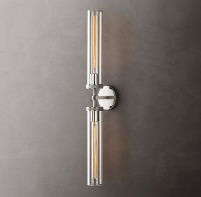 Lambeth Knurled Grand Linear Wall Light, Bathroom Wall Sconce, detail 2