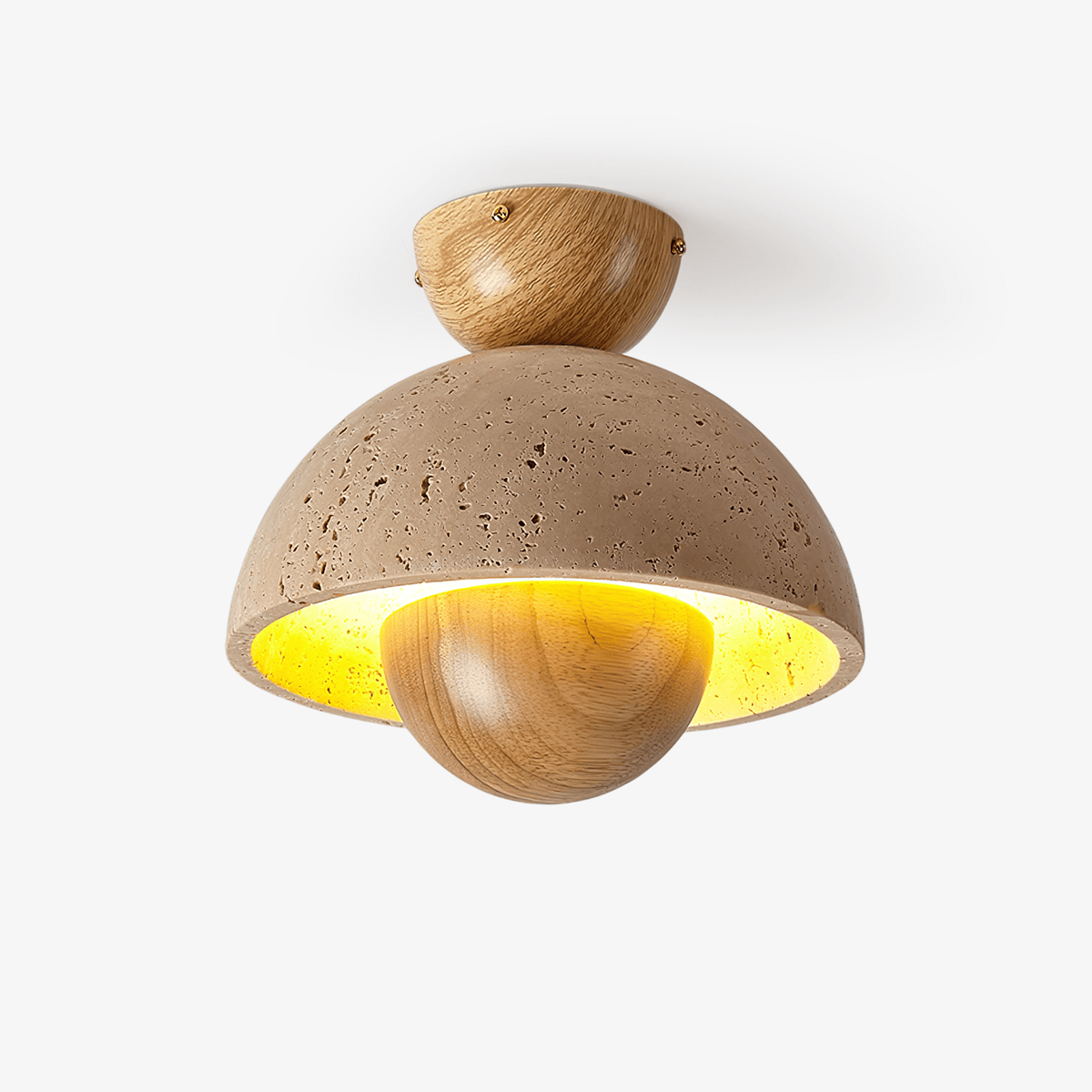 Nerio Travertine Ceiling Light - Tianguang Alabaster Lighting