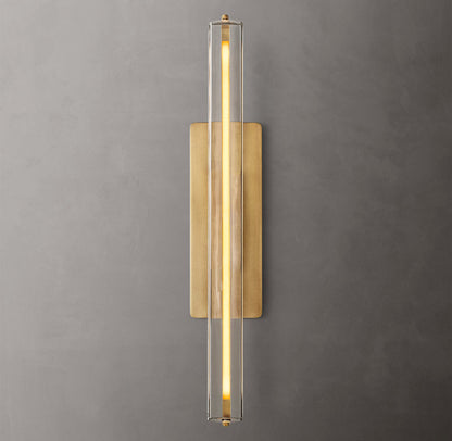 Audubon Crystal Single Wall Light 19 inch, Hardwired Wall Sconce, detail 6
