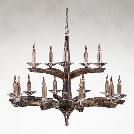 Invernesse 51.5 inch Ceiling Marble Chandelier Light - Tianguang Alabaster Lighting