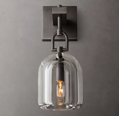 Botanist Cloche Wall Light, Bedroom Wall Sconce, detail 9