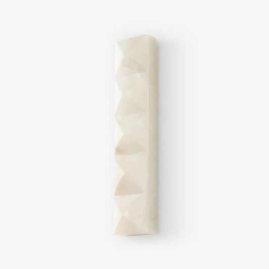 Prism Alabaster Wall Sconce 4.9 in Dia White - Tianguang Alabaster Lighting