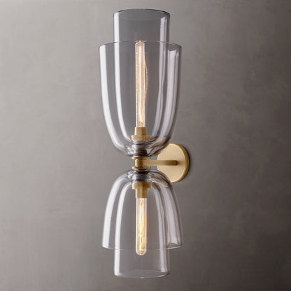 Blom Clear Glass Cloche Grand Wall Light, Bathroom Wall Sconce, detail 3