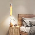Elongated Cylindrical Marble Texture Minimalist Chandelier Pendant Lights - Tianguang Alabaster Lighting