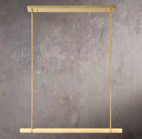Alabaster Audubon 60" Single Bar Linear Chandelier - Tianguang Alabaster Lighting
