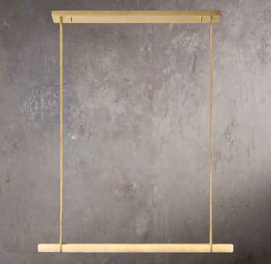 Alabaster Audubon 60" Single Bar Linear Chandelier - Tianguang Alabaster Lighting