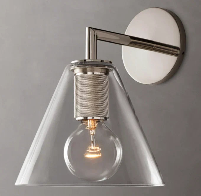 Utilitaire Funnel Shade Wall Light, Bathroom Wall Sconce, detail 19