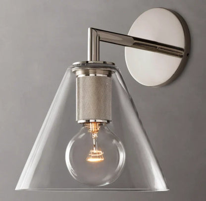 Utilitaire Funnel Shade Wall Light, Bathroom Wall Sconce, detail 19