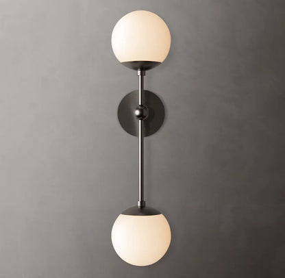 Cirque Double Wall Light, Bedroom Wall Sconce, detail 9