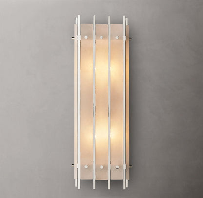 San Marco Alabaster Grand Box Sconce, Bedroom Wall Sconce, detail 15