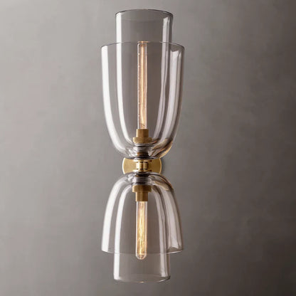 Blom Clear Glass Cloche Grand Wall Light, Bathroom Wall Sconce, detail 5